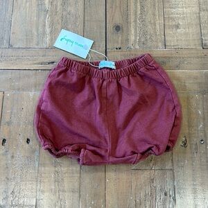 Oona baby burgundy denim pantaloons NWT